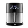 JKM Air Fryer 5.3 Quart, Digital Oilless Frying Cooker, Auto Shut Off, Stainless Steel, 8 Preset Programs, 1700W