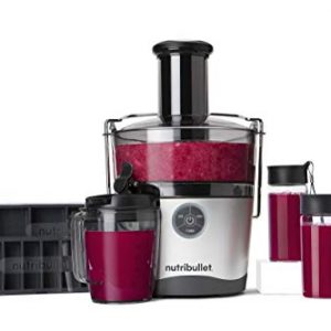 NutriBullet Juicer Pro Centrifugal Juicer Machine for Fruit, Vegetables, and Food Prep, 27 Ounces/1.5 Liters, 1000 Watts, Silver, NBJ50200