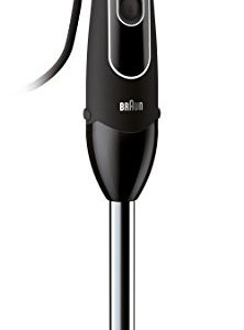 Braun MultiQuick 5 Immersion Hand Blender Patented Technology - Powerful 350 Watt - Dual Speed - Includes Beaker, Whisk, 505, Black, MQ505