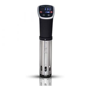 Emeril Lagasse Digital Touchscreen Sous Vide Cooker Immersion Circulator Machine with Temperature Control, Mounting Clip, Recipes, and Storage Case