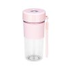 Mini Portable Juicer Blender, Lychee 12oz Cordless Juicer Cup USB Rechargeable Personal Fruit Mixer for Shakes Baby Travel Home Office Sports Outdoors (Pink)