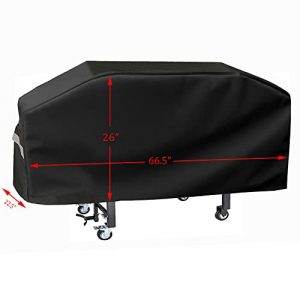 Griddle Cover for Blackstone 1554 1560 1565 1825 1836, Camp Chef FTG 600, 4 Burner Blue Rhino Razor Grill, 36 Inch Waterproof 600D Polyester Outdoor BBQ Flat Top Gas Grill Cover with Support Pole