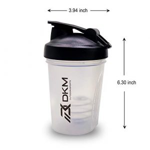 Shaker Bottle with Shaker Balls Leak Proof Drink Shaker Bottle Ideal for Workout Supplements,Protein powder, BPA Free, Nutrition, Portable Fitness Bottle for Fitness Enthusiasts Athletes (400ml,12-OZ