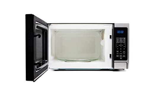 Westinghouse Stainless Steel Countertop Microwave Oven, 700-Watt, 0.7-Cubic Feet