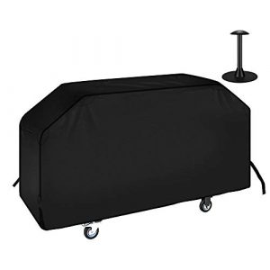 iCOVER 36 inch Griddle Cover for Blackstone, 600D Heavy Duty Waterproof Canvas Flat Top Gas Grill Cover for Blackstone 36" Griddle Cooking Station for Camp Chef 600 Barbecue Cover with Support Pole