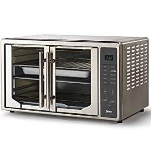 Oster Air Fryer Countertop Toaster Oven | French Door and Digital Controls | Stainless Steel, Extra Large (Renewed)