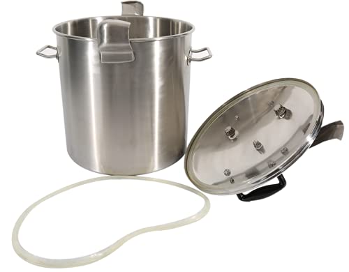 Westinghouse Stainless Steel Pressure Cooker & Canner, 53.5 Quart, Silver