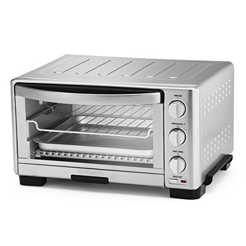 Cuisinart TOB-1010 Toaster Oven Broiler, 11.77" x 15.86" x 7.87", Stainless Steel