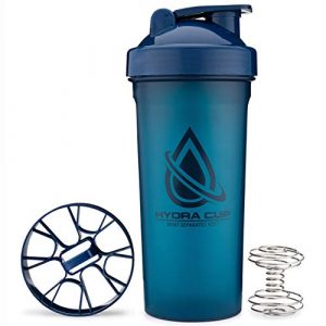 3 PACK - Extra Large Shaker Bottle, 45-Ounce Shaker Cup with Dual Blenders for Mixing Protein, from Hydra Cup