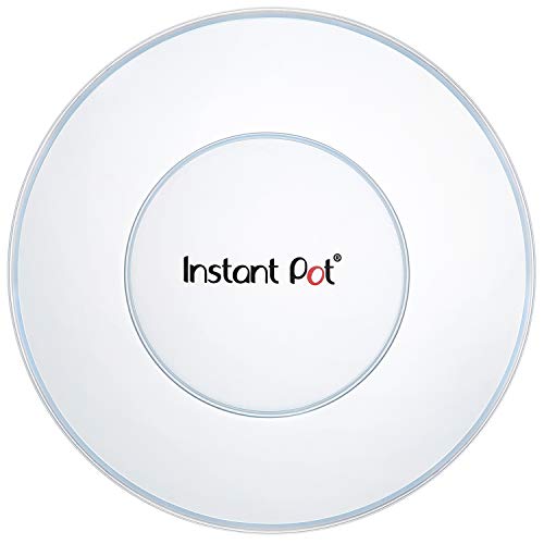 Genuine Instant Pot Tempered Glass lid, Clear 10 Inch (26 cm) 8 Quart & Instant Pot Silicone Lid 8 Quart