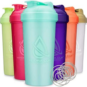 [6 Pack] 28-Ounce OG Shaker Bottles with Wire Whisk Balls, Shaker Cup Blender for Protein Mixes, Six Color Set