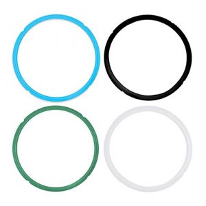 Pack of 4 Silicone Sealing Rings for Instant Pot 5 & 6 Quart - Fits IP-DUO60, IP-LUX60, IP-DUO50, IP-LUX50, Smart-60, IP-CSG60 and IP-CSG50