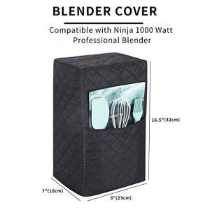 Kitchen Blender Dust Cover,Blender Covers Compatible with Ninja Foodi Blender,Blender Covers For kitchen Appliance Covers,Blender Cover with Accessory Pocket.Juice Cover Gift For Women.