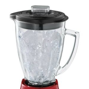 Oster 6844 6-Cup Glass Jar 12-Speed Blender, Metallic Red