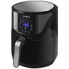 LLIVEKIT 10-In-1 Air Fryer Large Family Size 7 Quart Hot Air Fryer Oil Free Digital Touchscreen Basket Style Air Fryer with Recipe Book Black