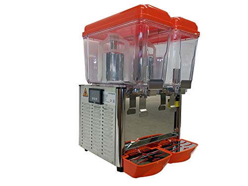 Hakka Commercial 2x12 Liter Bowl Refrigerated Beverage Dispenser