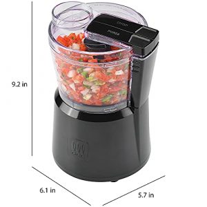 Toastmaster 3-Cup Chopper with 2 Speed Control, Black