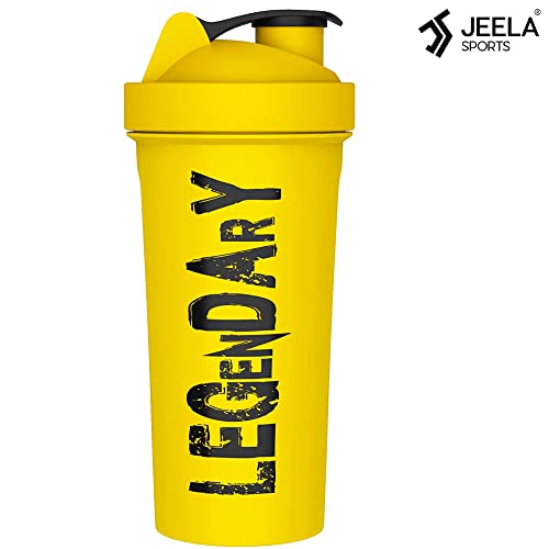 JEELA SPORTS - 5 PACK Protein Shaker Bottles for Protein Mixes With Shake Ball - 24 Oz,Dishwasher Safe Blender Shaker Bottles,Shaker Cup for Protein Shakes for Pre & Post Workout- Gifts,Gym… (Five Colors)