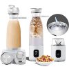 Personal Portable Blender for Shakes and Smoothies, 300W Powerful Mini Single Serve Blender with Pulse Function,USB Travel Blender Crushing Ice Protein Shake Juice Smoothie20Oz Cup Bottle, Pawaca Blender BravoX