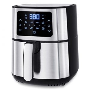 Air Fryer,6QT Air Fryer Oven,Big Capacity Air Fryer Toaster Oven,7 Presets,LED Digital Screen,Preheat and Temp/Time Control Function,1400W,Automatic power-off protection,Nonstick Basket,72 Recipe