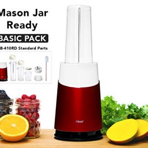 Tribest PB-420RD-A Personal Blender II Mason Jar Ready Basic Pack Blender, Red