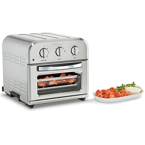 Cuisinart TOA-26 Compact AirFryer/Convection Toaster Oven Stainless Steel Bundle with 1 YR CPS Enhanced Protection Pack