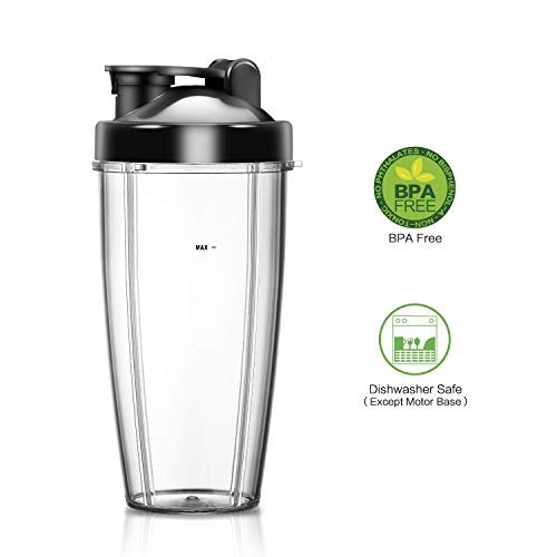 24 oz BPA Free Portable Sports Bottle Cup with Travel Lid Fits for La Reveuse Blender 1803S 1803G