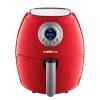 GoWISE USA GW22633 2.75-Quart Digital 50 Recipes for Your Air Fryer Book, Qt, Red