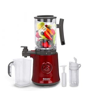Balzano Yoga Blender/Smoothie Maker/Juicer/Soup Maker with Auto Seed Saperation and Immunity Booster - Metalic Red, Compact