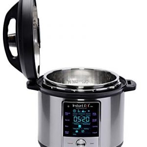 Instant Pot Max Pressure Cooker 9 in 1, Best for Canning with 15PSI and Sterilizer, 6 Qt & Genuine Instant Pot Tempered Glass Lid, 9 in. (23 cm), 6 Quart, Clear