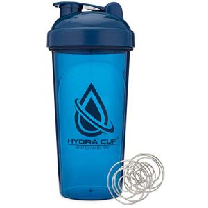 Hydra Cup [6 Pack] 28-Ounce Shaker Bottles with Wire Whisk Balls, Shaker Cup Blender for Protein Mixes, Six Color Set