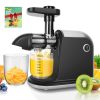 Juicer Machines, Taylor Swoden Slow Masticating Juicer with Reverse Function & Quiet Motor, Cold Press Juicer Machine with High Juice Output, Juicer Extractor Easy to Clean, include Brush & Recipes