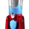 Nostalgia Classic Frozen Drink Maker 32-Ounce Slushie Machine for Home, Retro Red