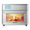 EUROTO [Newest 2021] Stainless Steel Large Capacity 26.8 QT Air Fryer Oven, 24 in 1 Multi-function, 360 Air Circulation Toaster Oven, LCD digital Display, 4 Layer Shelves, Included Oven Gloves & Apron