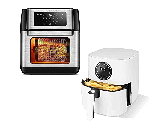 CROWNFUL Air Fryer, 10-in-1 Air Fryer Toaster Oven, 5 Quart Air Fryer, Electric Hot Oven Oilless Cooker