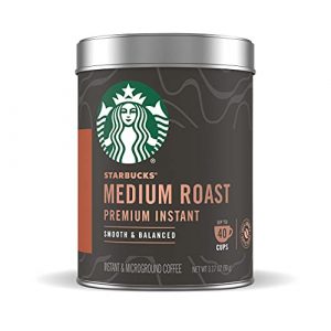 Starbucks Premium Instant Coffee — Medium Roast — 100% Arabica — 1 Tin (up to 40 cups)