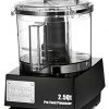 Waring Commercial WFP11SW LiquiLoc Space-Saving Batch Bowl Food Processor with LiquiLock Seal System, 2-1/2-Quart, Clear
