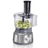 Hamilton Beach Food Processor & Vegetable Chopper for Slicing, Shredding, Mincing, and Puree, 10 Cups - Spiralizing, Silver