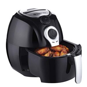 Avalon Bay Air Fryer, For Healthy Fried Cooker Food, 3.7 Quart Capacity, Includes Airfryer Baking Set and Recipe Book, AB-Airfryer100B