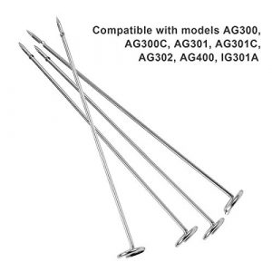 Roabertic Stainless Steel Grill Kebab Skewers for Ninja Foodi AG300, AG300C, AG301, AG301C, AG302, AG400, IG301A (10 Pieces)