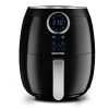 Gourmia GAF575 Digital Air Fryer - 5 QT / 4.7 Liter Capacity with Digital Touch LCD Display, RadiVection 360° Heat Circulation Technology and 2-tiered Cooking Racks