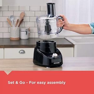 3-in-1 Easy Assembly 8-Cup Food Processor, Black, FP4150B