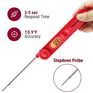 ThermoPro TP03 Digital Instant Read Meat Thermometer Kitchen Cooking Food Candy Thermometer with Backlight and Magnet for Oil Deep Fry BBQ Grill Smoker Thermometer