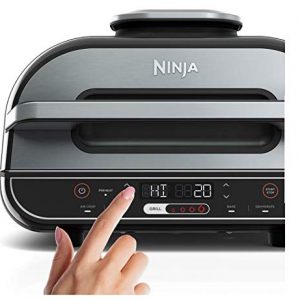 Ninja Foodi XL 5-in-1 Indoor Grill with 4-Quart Air Fryer, Roast, Bake, Dehydrate, BG500A