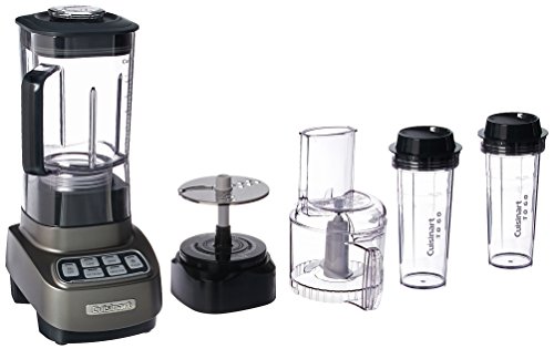 Cuisinart BFP-650GM Velocity Ultra Trio 1 HP Blender/Food Processor with Travel Cups, Gun Metal compact 9
