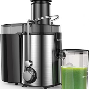 Juicer Machines Centrifugal Juice Extractor for Whole Fruit and Vegetables, BPA-Free, Dual Speed and Overheat Overload Protection, Anti-drip and Detachable Stainless Steel Citrus Juicer, Included Brush