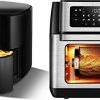 CROWNFUL 5 Quart Air Fryer, Electric Hot Oven Oilless Cooker & Smart Air Fryer Toaster Oven Combo, 10.6 Quart WiFi Convection Roaster with Rotisserie & Dehydrator