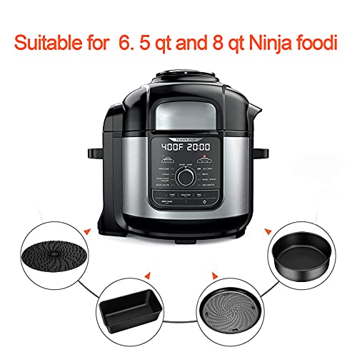 Baking Set for Ninja Foodi 6.5, 8Qt,Accessories for Instant Pot 8Qt,Nonstick Bakeware Set Compatible with Ninja Foodi OP101,OP301,OP302,OP401,FD401,FD302,OS101,OS301,AG300,AG301,AG302,IG301,AG400