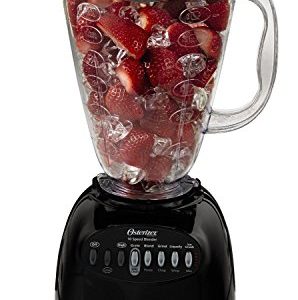 Oster Simple Blend 100 10-Speed Blender with Blend and Go Cup, Black