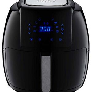 GoWISE USA 1700-Watts 7-Quarts 8-in-1 Digital Touchscreen Air Fryer 50 Recipes for your Air Fryer Cookbook (Black)